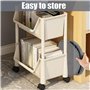 Panier De Nettoyage Avec PoignéE, Sac Pliable à Outils de Seau avec Plusieurs Poches, Rangement Produits Menagers Pliable，Panier