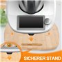 MUUKAIII Planche Coulissante pour Thermomix TM6 & TM5, Planche à glisser pour Thermomix TM6 TM5, Planche à roulettes en Bois de