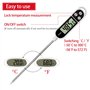 thermometre cuisine accessoire termometre cuison,thermomètre sonde thermometre barbecue 5Secondes LCD Ecran Thermomètre pour Pat