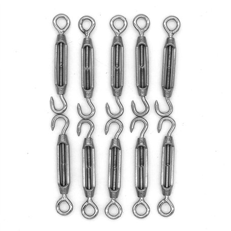 Nuzamas Lot de 10 crochets et œillets M4