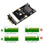 Adaptateur A/E Mini PCI-E vers M.2 (NGFF) avec Emplacement pour Carte SIM pour Module WiFi/WWAN/LTE