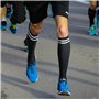 SKHAOVS 2 Paires Chaussettes de Football Enfant, Chaussette Foot Noires pour Garçons Filles, Chaussettes Hautes de Sports Chauss