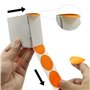 Lot de 500 autocollants ronds Orange 25 mm - Petits pastilles adhésives - Code couleur - Autocollants amovibles et résistants au