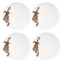 Portmeirion Home & Gifts WNOU4077-XB Lot de 4 assiettes en céramique