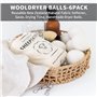 YOYEAH Balles de séchage - XL (8 cm) - Pour sèche-linge - En laine naturelle - Balles de séchage pour doudounes - Balles de tenn