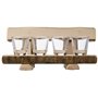Deggelbam Banc en bois avec verres à liqueur // Verres à shot // Banc à liqueur // Cadeau produit naturel 100 % bio