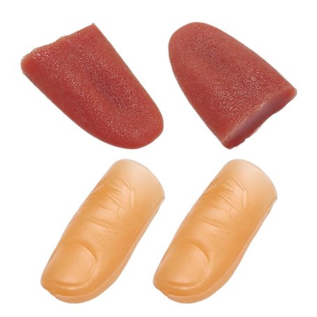 BIFHIG 2 Morceaux De Fausse Langue Et 2 Morceaux De Faux Doigts