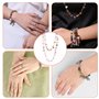 USHOP Kit Bijoux Creation Adulte,Pour La Fabrication De Collier Boucle D'oreille Bracelet,Accessoires De Bricolage,Convient Adul