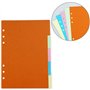 Lot de 4 séparateurs de classeurs A5, 2 jeux de séparateurs verticaux A5 + 2 jeux de séparateurs horizontaux A5 pour Filofax A5