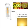 ZHIYUE Lot de 6 G4 7W Led Ampoule Blanc Chaud 3000k 700 Lumens AC 220V Non Dimmable Remplacer Ampoule Halogène G4 70w,G4 Base Bi