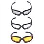 Sharplace 3Pcs Lunettes de Moto Anti-poussière Coupe-Vent