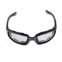 Sharplace 3Pcs Lunettes de Moto Anti-poussière Coupe-Vent, Lunettes pour Activités Extérieurs Vélo Moto, Transparent, Noir, Jaun
