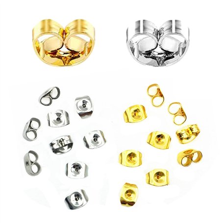 SYEYCW 100 Pièces Fermoirs de Boucles d'oreilles