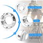 DECARETA 2Pcs Clé de Rayon à 8 Way Rayons, Clé à Molette en Acier Universel Outils de Réparation de Vélo Pour VTT Velo Route (10