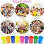 9 Pièces Gobelets En Plastique, Gobelets Plastiques Colorés, 260Ml Gobelet pour Enfants Colorés, 9 Couleurs, Gobelet En Plastiqu