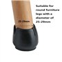 20 Pièces Couvre Jambes de Chaise, Chaise Pieds Protecteur avec Feutre, pour Pieds de Chaise Protecteur de Pieds Chaise Housses 