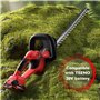 TEENO Taille-haie sans Fil 2.0Ah Li-on Batterie, Taille Haie Electrique Lame Double Action de 520 mm, 2700 TR/Min, Diamètre de C
