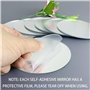 YXYAOLEE Lot de 20 petits miroirs ronds en plastique - Mini miroir - Carrelage - Petit miroir autocollant - Plateau pour travaux