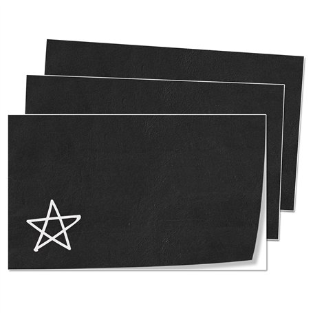 DIY Grande Feuille Rectangle Tableau Noir Étiquette Autocollants