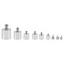 Zunate Kit de Poids de Calibrage en Acier, Poids de Calibrage pour Balance - Idéal pour Les Mesures en Laboratoire ou à des Fins