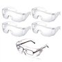 5 PièCes Lunettes SéCurité Contre Gouttelettes Protection Yeux Lunettes Anti-PoussièRe Lunettes SéCurité Transparentes Anti-BuéE