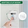 Couvercle Étanche Transparente pour Bouton de Sonnette, Flip Top Housse de Protection Sonnette sans Fil, Protection Sonnette Ext