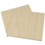 MUKCHAP Lot de 10 feuilles carrées de contreplaqué de tilleul de 254 x 254 x 6 mm, 25,4 x 25,4 x 0,5 cm