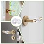 12 Pièces Porte en Silicone Anti-Poignée Protection Poignee Porte De Mur Et De Meubles de fenêtre, Flexible et étirable (Transpa
