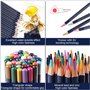 SAMISO Crayons de Couleur,72 Crayons Aquarellables,Professionnel Crayon avec Boîte en Métal,Crayons de Couleurs Adultes pour Mél