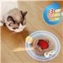 Jouets interactifs pour Chats d'intérieur, Balle Roulante Automatique Balle Interactive à 360 Degrés avec LED pour Chats Et Chie