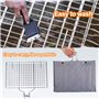 Panier de barbecue - Panier de barbecue en acier inoxydable, panier de barbecue pliable avec poignée, brosse et sac de rangement