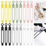 RUIJIE Attache Cable Silicone 18 Pièces Cable Tie Réutilisable
