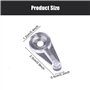 50 Pcs Clips Retenue en Verre, Support de Pince Porte Verre Transparent avec Vis pour 4mm Épaisseur la Fixation Portes en Verre