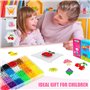Mifferer Kit de Perles de Fusible d'eau Perles pour Enfants, 24 Couleurs 4000 Perles, Kit non Toxique Recharge d'eau Perles de B