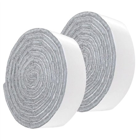 2 Rouleaux 2cm*100cm Feutrine Autocollante