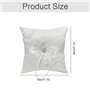 Coussin D’alliances Porteur Oreiller Anneau - Bagues Mariage Romantique Bague de Forme carrée avec dentelle Bowknot Satin et Str