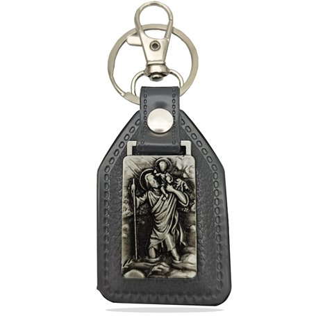 Porte-clés Christophe en bande de cuir