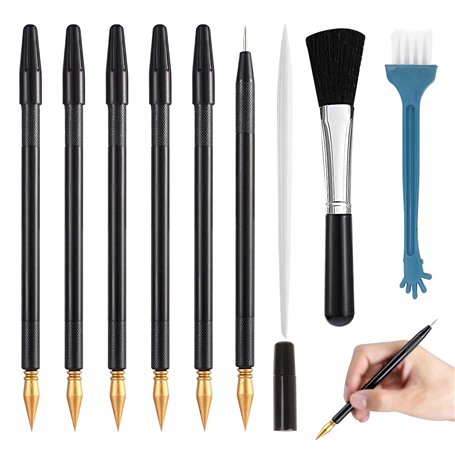 IBMLOMM Stylos à Gratter pour Tableaux à Gratter - Ensemble d'accessoires pour Tableaux à Gratter Adultes