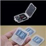 Doutop Lot de 20 Cases Boîte de Rangement pour Carte Mémoire SD MMC Micro SD TF Cartes Plastique Transparent Etui de Rangement S