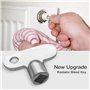 Ziranee Cle Purge Radiateur,4 PCS Cle Purge Radiateur Purgeur Bouchon Robinet Purge Vanne Clé Clés Radiateurs de Purge Chauffage