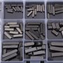 Akozon Keys Set 140 pcs Round Ended Plume Clé Parallèle Arbre D'entraînement 8mm 10mm 12mm 16mm 20mm 25mm 30mm