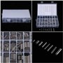 Akozon 280Pcs Goupilles Cylindriques en Acier Inoxydable Assortiment Kit, Split Printemps Goupille ension Rouleaux Set M1.5 M2 M