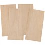 CHUEHKAK Lot de 16 plaques de contreplaqué de 1 mm d'épaisseur - Plaques en bois de balsa - Panneaux fins en bois de paulownia -
