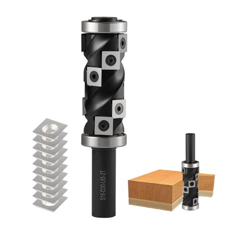 Trvoxviq Fraise à affleurer à plaques réversibles