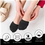DERJDISF 8 Paires de Demi-Chaussettes Invisibles en Coton - Chaussettes Avant-Pied Respirantes avec Silicone Antidérapant pour F