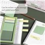 PLATEYTR Kit de Fournitures Scolaires Aesthetique Couleur Sticky Notes 480 Pièces Marque Page Adhesif Papeterie Maison, Scolaire