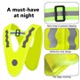 ZJRung 2 Pièce Gilet de Sécurité Réfléchissant Jaune Gilet de Sécurité en V Gilet de Sécurité Haute Visibilité Equipement de Séc