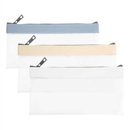 TRKETK 3 Pièces Sacs d'argent avec Fermeture Éclair