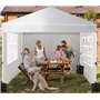 3m x 2m Panneau Latéral Gazebo en Tissu Oxford 210D Panneau Latéral de Rempl