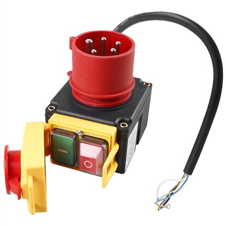 Interrupteur de machine 3 phases 400 V avec prise CEE